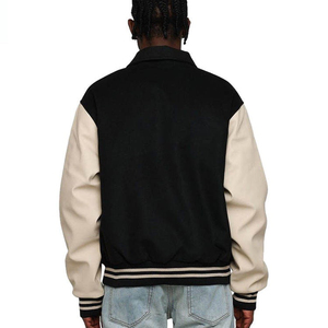 Men's Stylish High Quality <b>Wool</b> <b>Fabric</b> Breathable Eco-Friendly Anti-Bacterial Varsity Jacket Durable Front Logo Outerwear Winter - Product Image 5