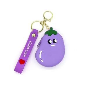 Factory direct sales <b>Customized</b> Coin Storage Bag Silicone <b>Keychain</b> - Product Image 1