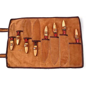 Juego de Cuchillos de Chef Profesionales Burraq, Hechos a Mano, de Acero al Carbono, 8 Piezas, Ambidiestros, Aptos para Lavavajillas, Cuchillos de Cocina Modernos con Mango de Madera - Product Image 3