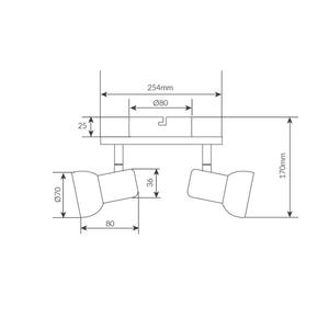 Faretto da soffitto bianco Kaitola 2xGU10 (GSC 202000034) - Product Image 2