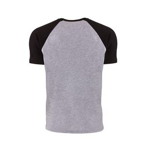 Next Level Unisex Raglan Camiseta de manga corta 3XL BLK Algodón Camiseta de manga corta Raglan Next Level 3650 Fine Jersey Ringer Camiseta - Product Image 4