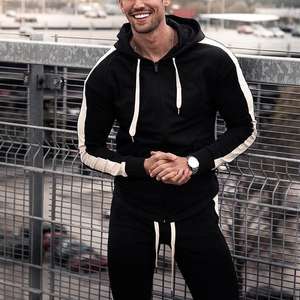 Survêtements hommes vêtements personnalisés poids lourd 450 Gsm mélanges de coton polaire en gros 100% Polyester automne manteau avec poche à capuche - Product Image 3