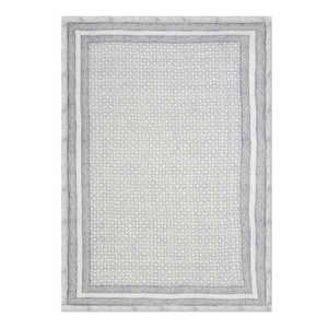 Couette en coton faite à la main taille unique bleu gris Buta Kantha motif main bloc impression pour les hivers légers (150x225 cm) - Product Image 2