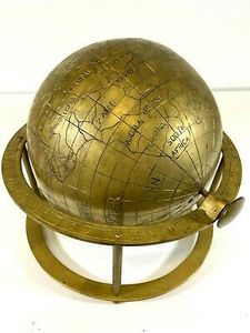 Customized <b>Vintage</b> World <b>Globe</b> Unique Golden Polished Nautical Indian Handicrafts Brass Metal Casting for Sale - Product Image 6