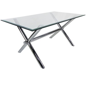 Recién llegado, marco de Metal pulido brillante con tapa de cristal, mesa de centro, muebles, estilo único, mesa de lujo, sala de estar - Product Image 2