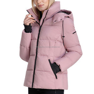 Chaqueta de Motocicleta de Invierno para Mujer, Satén, Acolchada, Impermeable, Ligera, Ecológica, Bordada, de Alta Calidad, Moda OEM - Product Image 6