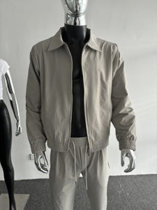 Ensemble coupe-vent personnalisé pour hommes, survêtement en polyamide, veste de sport, survêtement coupe-vent zippé pour hommes - Product Image 3