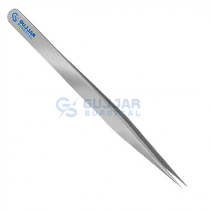 Hermosa pinza de precisión Elegante herramienta de acero inoxidable con punta inclinada para cejas, vello facial y aseo - Product Image 6