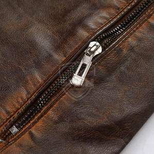 Uso al aire libre Chaqueta de invierno Venta al por mayor Chaqueta de cuero transpirable Más vendidos Precio barato Chaqueta de cuero para hombres - Product Image 5