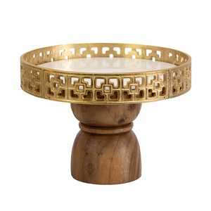 Soporte de pastel de estilo de lujo Soporte de pastel de diseño premium de estilo árabe Elegante para fiestas de hotel Decoración de mesa Uso a bajo precio - Product Image 1