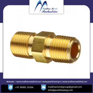 Raccords de tuyauterie en laiton faits sur mesure avec Logo petit mamelon en laiton - Product Image 5