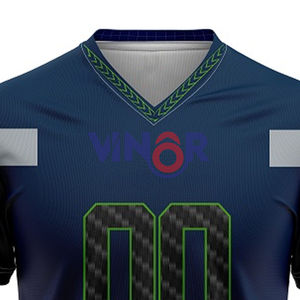 Maillot de football américain pour hommes, prix de gros OEM, respirant, entièrement personnalisé, vêtements de sport de haute qualité, maillot de football pour adultes - Product Image 3