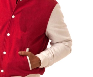 Vestes universitaires unies pour homme, vente en gros, dernières conceptions personnalisées, manches longues, en cuir/laine, veste d'hiver - Product Image 2