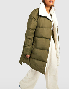 Doudoune matelassée respirante femme chaude douce isolée vêtements d'extérieur légers pour un usage quotidien en hiver - Product Image 3