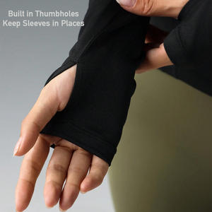 Chemise de compression d'entraînement pour femme à manches longues avec coutures ergonomiques et coupe non restrictive - Product Image 5