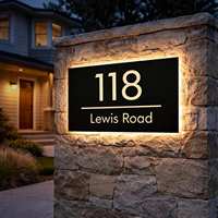 Letrero Luminoso LED 3D Personalizado, Impermeable, con Borde Acrílico, de Acero Inoxidable, para Montaje en Pared, Decoración Publicitaria para Interiores y Exteriores