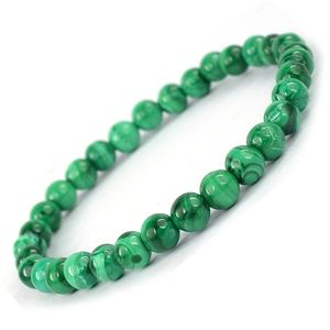 Pulsera de Cristal de Malaquita, Piedra Preciosa Natural Curativa para la Transformación y Protección - Product Image 2