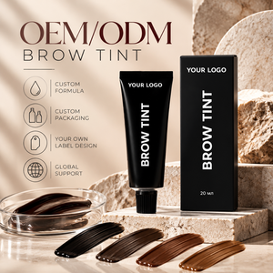 Teinture pour sourcils professionnelle à label privé OEM, crème pour sourcils longue durée, 20 ml - Product Image 1