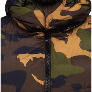 Vêtements d'extérieur pour hommes avec col montant Gilet bouffant pour hommes Gilet bouffant sans manches avec fermeture à glissière Couleur unie Hiver Tissu chaud OEM - Product Image 3