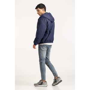 Casual Hooded Puffer <b>Jacket</b> with Zipper Closure and Logo Print Waterproof and Polyester Filled MN-JKT-WS24-081 - Product Image 6