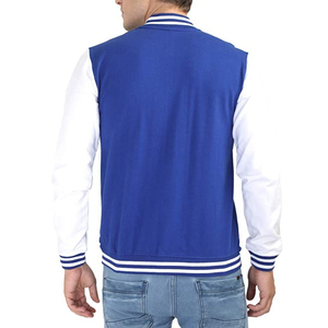 Veste de baseball pour homme sur mesure OEM de haute qualité, style bomber varsity, en laine/polyester, séchage rapide, idéale pour l'hiver et qui garde au chaud - Product Image 3