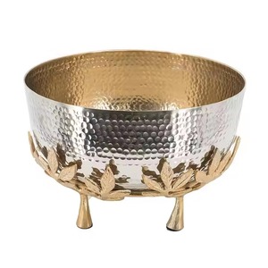 Juego de vajilla de diseño único de gran venta, nueva gama, cuenco de soporte fundido con textura de aluminio, platos de PC complementados para restaurante en casa - Product Image 1