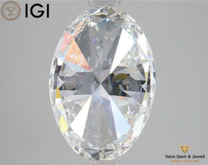 4.00 Carat Oval Cut Lab Grown Diamond CVD Method 12.60mm Taille G Couleur, VVS2 Clarity IGI Certified Loose Gem pour les paramètres de luxe - Product Image 5