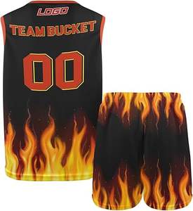 Ensembles d'uniformes de basket-ball de haute qualité, légers, respirants, grande taille, couleur personnalisée pour hommes adultes - Product Image 5