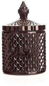 Diamond Geo Cut Candy Glass Jar with <b>Tall</b> Pillar-Shaped Lid for Home Christmas Decorations Elegant <b>Candle</b> <b>Holders</b> & Lanterns - Product Image 2