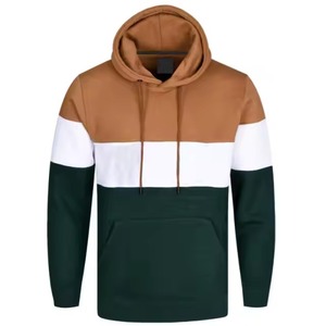 Nouveau style de sweat à capuche en molleton vierge de trois tons de couleur de qualité supérieure meilleurs sweats à capuche pour hommes à la mode - Product Image 1