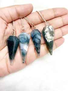 Pendule en cristal d'aventurine verte naturelle Reiki Guérison Chakra Équilibrage Radiesthésie Méditation Pierre précieuse polie Point Feng Shui - Product Image 3