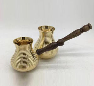 Top Selling Turkish Tea Maker With Wooden Handle Round Shape Coffee <b>Pot</b> Kitchen Ware Home & Hotel Use. - Product Image 5