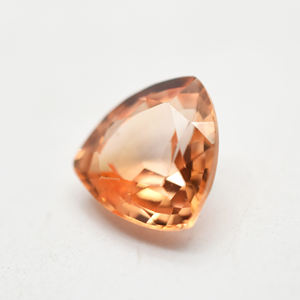 Lab Padparadscha Zafiro Trillion Cut Padparadscha Zafiro Calibrado Padparadscha Zafiro Piedra preciosa - Product Image 3