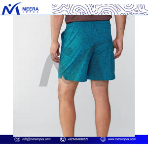 Pantalones cortos deportivos de poliéster con logotipo personalizado al por mayor, pantalones cortos para correr para hombre, pantalones cortos deportivos de verano para Fitness, correr, transpirables - Product Image 2