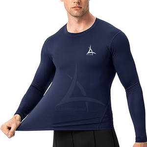 Camisetas de Compresión para Hombre, Ropa Deportiva Personalizada de Alto Rendimiento, Top para Surf, Entrenamiento, Transpirable, Ecológico, Spandex/Poliéster, Manga Larga - Product Image 4