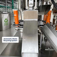 Machine de remplissage de tubes de crème multicolores à double et triple bande, pour le remplissage, le scellage et l'emballage de dentifrice et cosmétiques, pour usine OEM en Chine