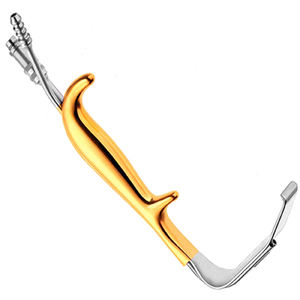 Instruments de chirurgie plastique en acier inoxydable de qualité allemande Rétracteur manuel des seins à fibre optique Rétracteur cosmétique des seins - Product Image 3