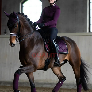 Diseño de algodón con forro suave para almohadillas de sillín de soporte cómodas Almohadilla de sillín ecuestre inglesa acolchada transpirable personalizada - Product Image 6