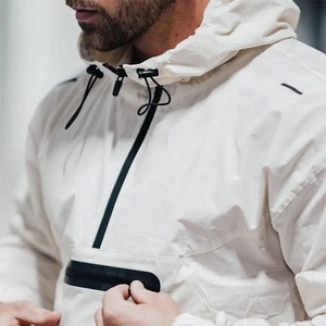 Custom Logo Men's High Neck Quarter Zip Sportswear Sweatshirt Sustainable Anti-Pilling <b>Tech</b> Fleece 100% Cotton Stand Drop - Product Image 5