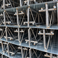 Plateau de treillis en acier pour la construction de centres commerciaux, solution d'assemblage rapide pour le support de plancher en béton armé