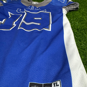 Maillot de football américain personnalisé de haute qualité, sergé, couleur unie, respirant, ensembles grande taille, antibactérien en spandex/polyester - Product Image 3