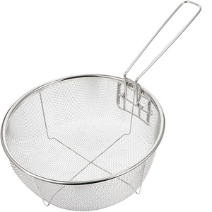 High Quality Metal Colander With Single Long Handle Kitchen Accessories <b>Sink</b> Strainer Vegetables Fruits Rice Grains Drainer - Product Image 3