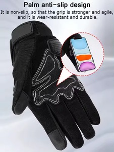 Guantes DE TRABAJO mecánicos tácticos Guantes de seguridad de Palma de cuero sintético Herramienta de montaje de construcción Manejo Protección de manos duradera - Product Image 2