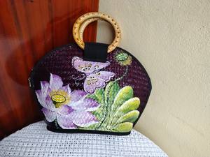 Nouveaux modèles de sacs à main écologiques Sac à main OEM en jonc de mer Mode personnalisée pour les femmes de HNH Craft Handmade - Product Image 5