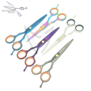 Tijeras de Peluquería Negras, Tijeras de Corte de Pelo para Salón de Belleza, Tijeras de Afeitar Afiladas para Barbería, Tijeras de Metal en Diferentes Colores - Product Image 3