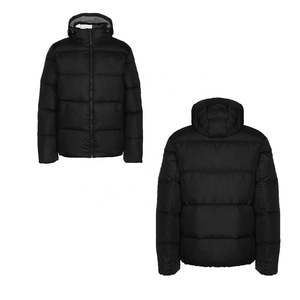 Chaquetas de plumón esenciales para hombre, chaqueta acolchada, abrigo alternativo, capucha desmontable, Parkas para hombre, a prueba de viento, transpirable, hinchada, OEM - Product Image 3