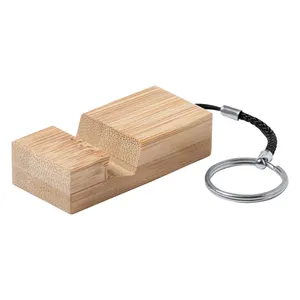 Portachiavi e Moschettoni Personalizzati in Bambù Dulloo - Gadget Promozionali Personalizzabili - Product Image 1