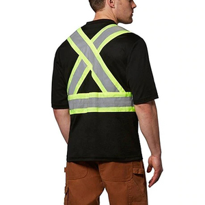 Camiseta de Seguridad Reflectante de Alta Visibilidad Personalizada con Mangas Cortas para Hombre, Camisetas de Trabajo de Alta Visibilidad con Bolsillo - Product Image 6