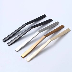Simple Modern Design Brass Profile <b>Hardware</b> Handle for Kitchen Cabinet Drawer Dresser Door Bedroom Furniture <b>Wardrobe</b> - Product Image 4