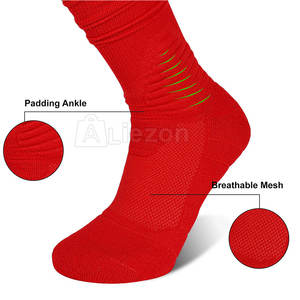 Vente à Chaud Chaussettes de Football Chaussettes de Football Logo Personnalisé Chaussettes de Football Confortables à Vendre - Product Image 4